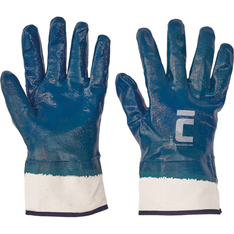 SWIFT rukavice celomáčené nitril modré