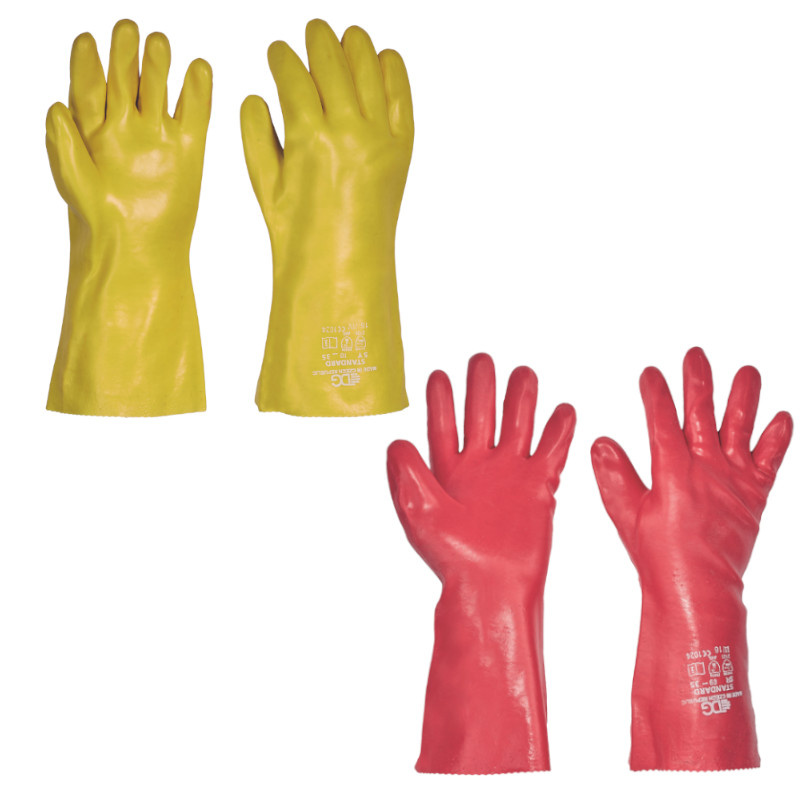 STANDARD rukavice PVC odolné kyselinám