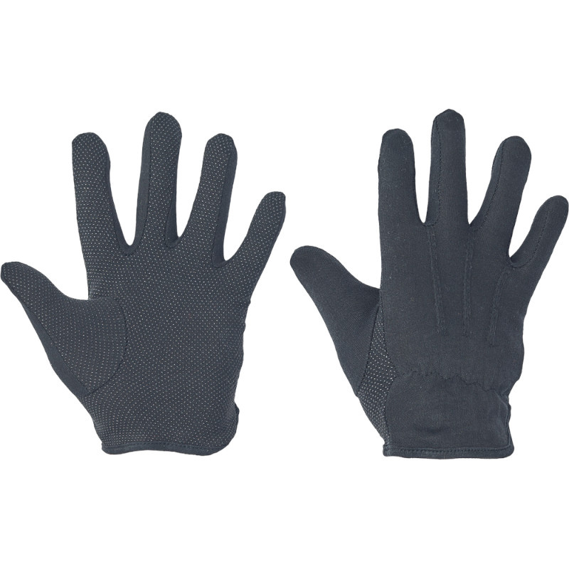 BUSTARD BLACK ruk.ba dlaň a prsty PVC terčíky