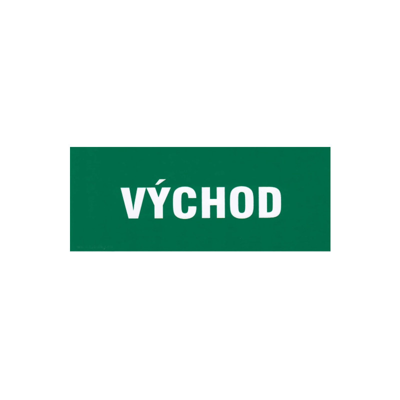 Východ 210x87mm samolepící bezpečnostní tabulka