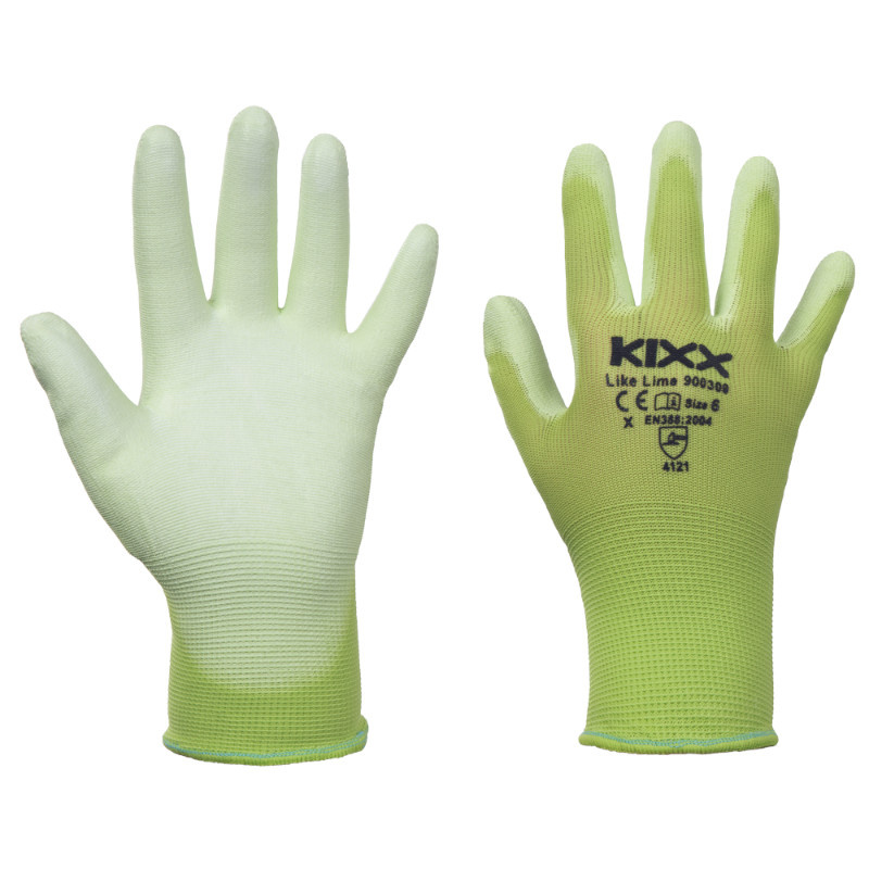 LIKE LIME KIXX rukavice nylonové - zelená