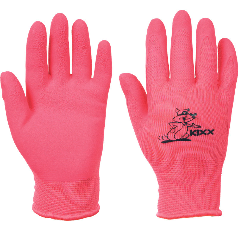 LOLLIPOP KIXX rukavice bavlněné s PVC terčíky - růžová