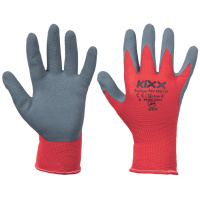 ROCKING RED KIXX rukavice nylon/latex