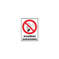 Kouření zakázáno-pro restaurace 120x160mm samolepka