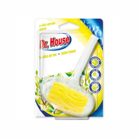 DR.HOUSE Kostka do WC s držákem 40g - CITRON
