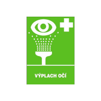 Výplach očí 297x210mm - plast