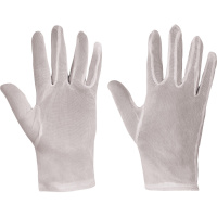 IBIS rukavice textilní nylonové bílé