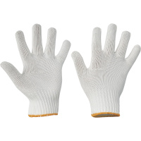 SKUA rukavice bezešvé nylon/bavlna bílé