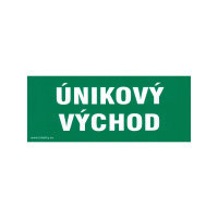 Únikový východ 210x87mm - samolepka