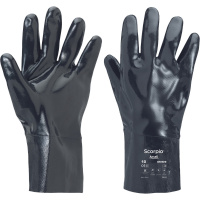 SCORPIO 09–922 rukavice pletené latex - černá -10